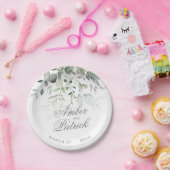 緑の葉結婚の木  ペーパープレート (パーティー)