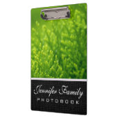 緑の葉背景 クリップボード (左)