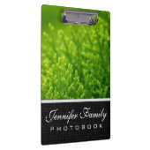 緑の葉背景 クリップボード (右)