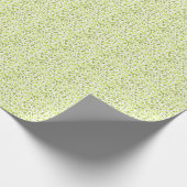 緑の葉自然プリント、植物の葉パターン ラッピングペーパー (角)