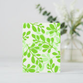 緑の葉自然 シーズンポストカード (スタンド正面)