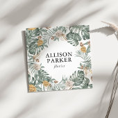 緑の葉花屋の名刺 スクエア名刺