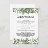 緑の葉草の葉の安全対策 エンクロージャーカード (正面/裏面)