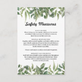 緑の葉草の葉の安全対策 エンクロージャーカード (正面)