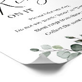 緑の葉葉の花がゲームの看板に付いた ポスター (角)