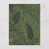 緑の葉葉 ポストカード (正面)