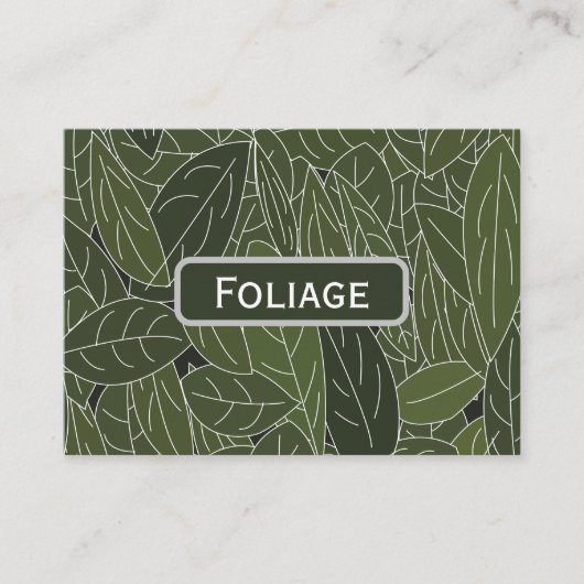 緑の葉葉 名刺 (正面)