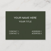 緑の葉葉 名刺 (裏面)