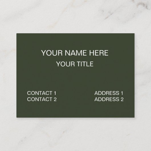 緑の葉葉 名刺 (裏面)