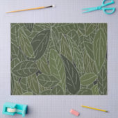 緑の葉葉 薄葉紙 (クラフト)
