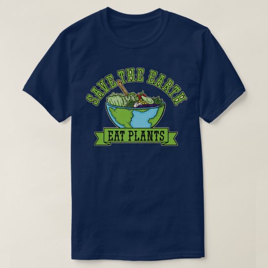 緑の葉野菜の新鮮なサラダレタスオーガニック Tシャツ (デザイン正面)
