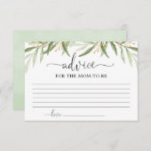 緑の葉金ゴールドアドバイス エンクロージャーカード (正面/裏面)