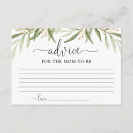 緑の葉金ゴールドアドバイス エンクロージャーカード