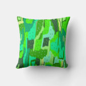 緑の葉 クッション (裏面)