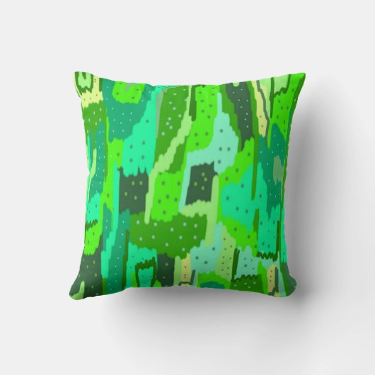 緑の葉 クッション (裏面)