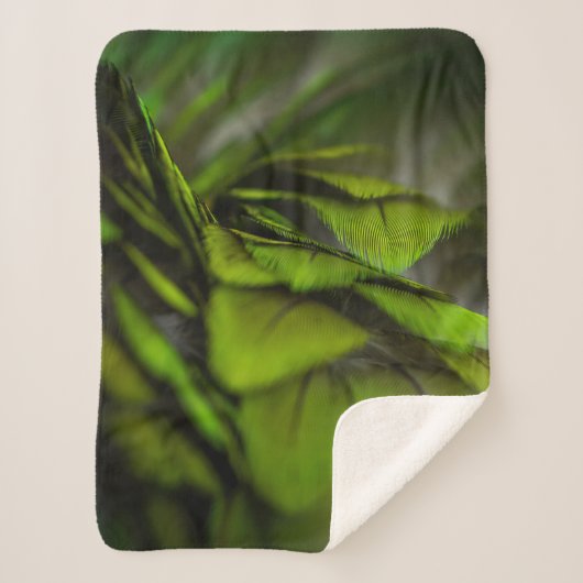 緑の葉 シェルパブランケット (正面)
