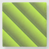 緑の葉 ストーンコースター (正面)