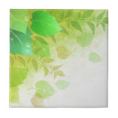 緑の葉 タイル (正面)