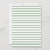 緑の葉|トレンディー水彩フレー結婚ム 招待状 (裏面)