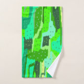 緑の葉 バスタオルセット (ハンドタオル)