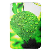 緑の葉 バスマット (正面縦)