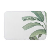緑の葉 バスマット (正面)
