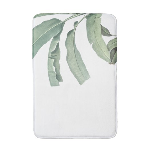 緑の葉 バスマット (正面縦)