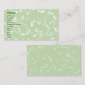 緑の葉-ビジネス 名刺 (正面/裏面)