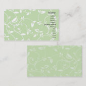 緑の葉-ビジネス 名刺 (正面/裏面)