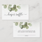 緑の葉 ユーカリ エンクロージャーカード (正面/裏面)