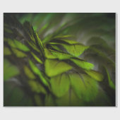 緑の葉 ラッピングペーパー (フラット)