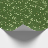 緑の葉 ラッピングペーパー (角)