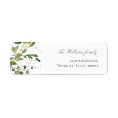 緑の葉 ラベル (正面)