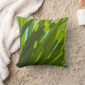 緑の葉、日光と青空 クッション (ブランケット)