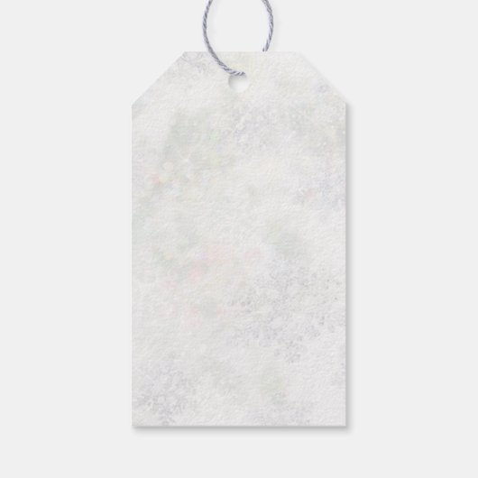 緑の葉、（鳥）ショウジョウコウカンチョウバードクリスマス ギフトタグ (裏面)