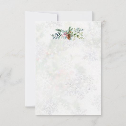 緑の葉、(鳥)ショウジョウコウカンチョウ鳥サンキューカード サンキューカード (裏面)