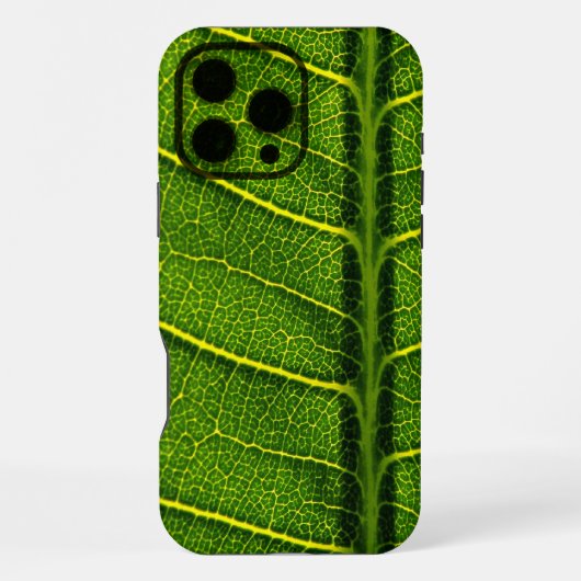 緑の葉 iPhoneケース (裏面)