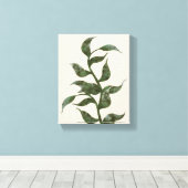 緑の葉II | One of Four キャンバスプリント (インサイチュ (ウッドフロア))
