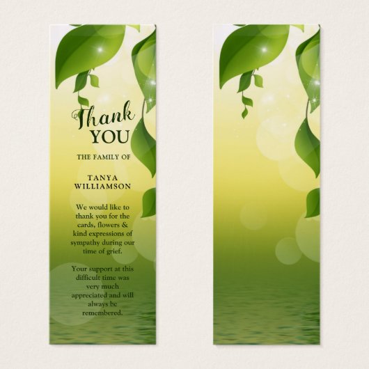 緑の葬儀お気に入り (正面&裏面)