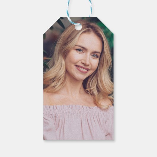 緑の葬儀記念シードパケットの写真 ギフトタグ (裏面)