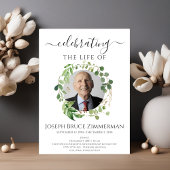 緑の葬儀記念撮影 招待状