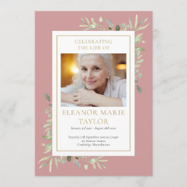 緑の葬儀追悼行事 プログラム