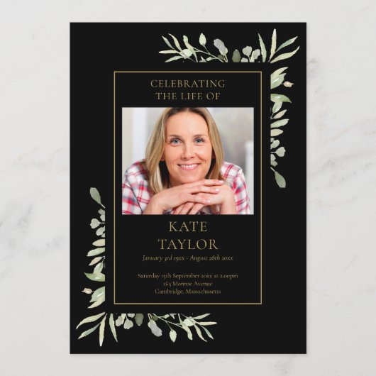 緑の葬儀追悼行事 プログラム (正面)