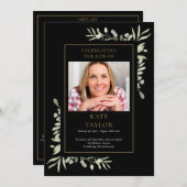 緑の葬儀追悼行事 プログラム (正面/裏面)