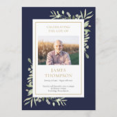 緑の葬儀追悼行事 プログラム (正面)