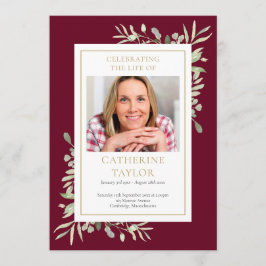 緑の葬儀追悼行事 プログラム