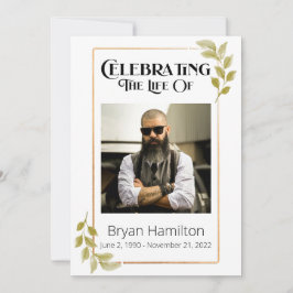 緑の葬儀追悼行事 招待状