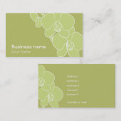 緑の蘭の名刺 名刺 (正面/裏面)