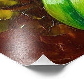 緑の蘭の白離れい フォトプリント            (角)