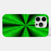緑の虹を象の皮の革のオプティックに Case-Mate iPhoneケース (裏面 (横))